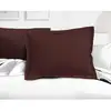 Image de Lot De 2 Taies D'oreiller - Lh71587 - 50 X 70 Cm - Marron