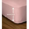 Image de Drap-housse - LOVELY HOME - LH71626 - 180x200+30 cm - Rose