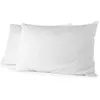 Image de Lot de 2 taies doreiller - HOME LINGE PASSION - Microfibre 82 g - 50 x 70 cm - Blanc