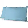 Image de Lot De 2 Taies D'oreiller - Hp72089 - Microfibre 82 G - 50 X 70 Cm - Bleu Ciel