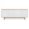 Image de Buffet bas 4 portes 200 cm, en frêne EG3-007BBLB200