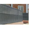 Image de Kit lamelles occultantes PVC 2m CINTO H.190cm Gris - avec clips et profil de finition