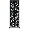 Image de Panneau décoratif en acier noir - CASANOOV - Modèle SUNNY - Motifs Galets sur les côtés - 160 x 60 cm