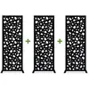 Image de Lot De 3 Panneaux Décoratifs Sunny Noir H.160 Cm Motifs Intégral