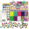 Image de Coffret fabrication de bracelets - BANDAI - Rainbow Loom Mini Combo Set Loomi Pals - 2100 élastiques / 60 charms
