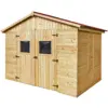 Image de Abri En Panneaux De Bois 16 Mm - Surface Utile 5,41 M² - Double Porte - Sans Plancher