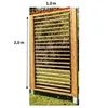 Image de HABRITA Panneau brise vue ventelles mobiles - En bois massif - 100 x H 200 cm