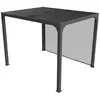 Image de Pergola Bioclimatique En Aluminium + Rideau Manuel - 7,20 M2 - Toit En Lames Mobil...