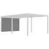Image de Rideau pour pergola bioclimatique PER 3630 BI et PER 3660 BI - HABRITA - PVC tissé - gris