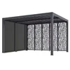 Image de Pergola Bioclimatique Aluminium 10,80 M² + Panneaux Moucharabieh - Coloris Gris