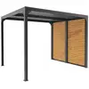 Image de Pergola Bioclimatique Aluminium 7,20 M² - Gris Anthracite - Ventelles Latérales