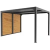 Image de Pergola Bioclimatique Aluminium 10,80 M² - Gris Anthracite - Ventelles Latérales