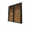 Image de Ventelles alu Habrita Foresta PERBIV30B imitation bois pour côté 3m pour pergola bioclimatique PER3630BI et PER2430BI