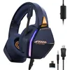 Image de Casque gaming filaire - ONIVERSE - Nebula Abyss Blue - Haut-parleurs 50 mm - Compatible PS5/PS4/Switch/Xbox/PC - Micro réglable LED
