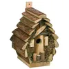 Image de Nichoir CORTESA RONDO18 x 14.5 x 24 cm pour oiseaux bois naturel. - animallparadise