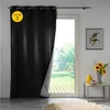 Image de Lot de 2 Rideaux Thermiques 140 x 260 cm   100 % Occultants / Jacquard   Darko Noir