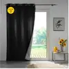 Image de Lot de 2 rideaux thermiques 140 x 260 cm 100 % occultants jacquard darko noir RIDEAUX20211291TP