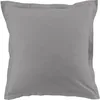 Image de Lot de 2 taies doreiller carrées 63x63 cm 100% coton 57 fils Anthracite