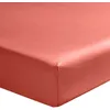 Image de Drap Housse 140x190 +30 Cm Satin De Coton Sienne
