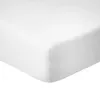 Image de Drap Housse 90x190cm Bonnet 35cm 100% Coton 57fils Blanc