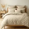 Image de Parure Housse De Couette 3pcs 260x240cm 100% Coton 57fils Grege