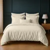 Image de Parure housse de couette 3pcs 260x240cm 100% coton 57fils ivoire
