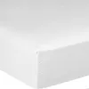 Image de Drap housse 140x190cm bonnet:30cm 100% satin de coton 105 fils Blanc optique