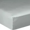 Image de Drap Housse 160x200cm Bonnet:30cm 100% Satin De Coton 105 Fils Celadon