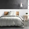 Image de Housse De Couette 220x240 Cm Gaze De Coton Gris Glacier