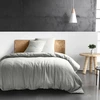 Image de Housse De Couette 240x260 Cm Gaze De Coton Gris Glacier