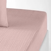 Image de Drap Housse 180x200 Cm Gaze De Coton Rose Lotus