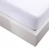 Image de Protege matelas 140x190cm 100% polyester bouclette eponge et impermeable blanc