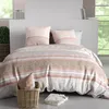 Image de Parure housse de couette imprimée 240x260cm + 2 Taies 100% coton 57fils TRINE