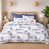 Image de Parure housse de couette 3 pcs 240x220 cm en percale de coton 80 fils Elyne