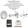 Image de Kit Parabole SAT 80cm - OPTEX - Antenne TNT 18dB - Antenne DAB FM - Câble Coax 20m