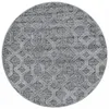 Image de YASI - Tapis Berbère Rond à relief - Gris 080 x 080 cm