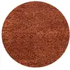 Image de Shaggy - tapis uni rond - terra 200 x 200 cm LIFE2002001500TERRA
