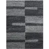 Image de ROMA - Tapis Shaggy à motifs Traits - Gris et anthracite 120 x 170 cm