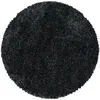 Image de MOELLEUX - Tapis cosy Rond à poils longs - Anthracite 160 x 160 cm