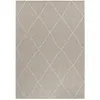 Image de Tapis effet Jute naturel à Relief Losanges Beige 140 x 200 cm