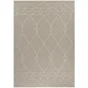 Image de Tapis effet Jute naturel à Relief Géométrique Beige 120 x 170 cm