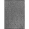 Image de Tapis effet Jute naturel à Relief Géométrique Gris 240 x 340 cm