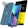 Image de Kit de 6 3 x Verre Trempé pour iPhone 13 (61 Pouces) et 3 x Protection Caméra Arrière - Anti Rayures - sans Bulles dair