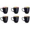 Image de Mug iris 40cl - 6 pièces - marron sauvage