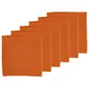 Image de Serviette de table - 6 pièces - Lin et coton orange