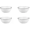 Image de Björn Bj-lbpurb Bol Ensemble De Bols 1 L Rond Grès Blanc 4 Pièce(s)