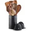 Image de Set d'ustensiles de cuisine en bois d'acacia skov - 12 pièces