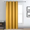 Image de Rideau déco uni occultant et thermique Jaune moutarde 140x260 cm