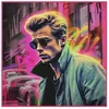 Image de Carré simili cuir 44x44 cm James Dean(...) - kc0057