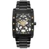 Image de Montre - PIERRE LANNIER - Hector Homme Automatique - Acier Noir - Étanche 50m - Cadran Noir